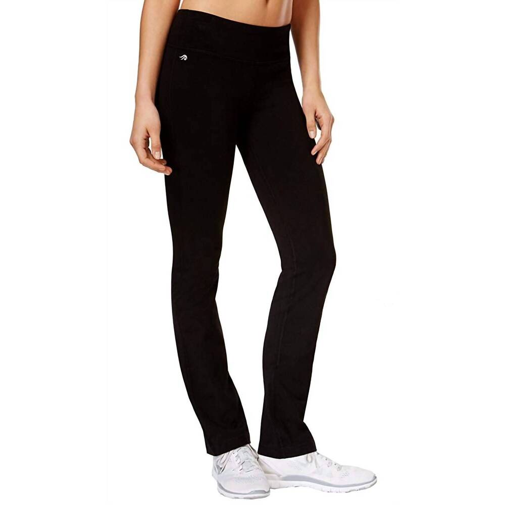 NEW IDEOLOGY women's bridesmaid bootcut yoga pants in classic black